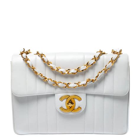 white chanel flap|vintage chanel classic flap.